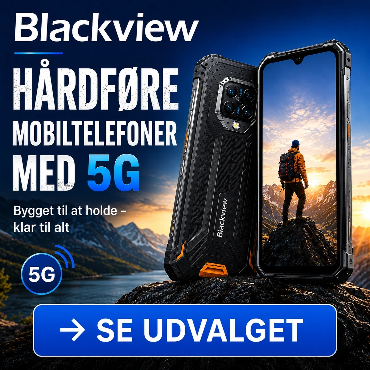 Blackview hårdføre 5G-mobiltelefoner – robuste smartphones bygget til at holde.