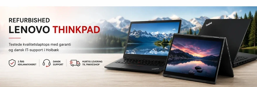 Refurbished Lenovo ThinkPad bærbare med garanti