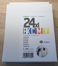Epson 24XL multipakke 360,-