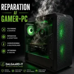 Reparation af gamer-PC i Holbæk hos Dalgaard-IT