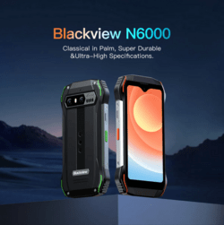 Blackview N6000 robust telefon orange kant