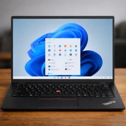 Brugt Lenovo ThinkPad X1 Carbon 9G bærbar computer med touch-skærm, set forfra