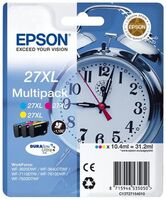 Epson 27XL Multipack Gul Cyan Magenta 1100 sider
