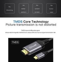 USB-C til HDMI 4K 60 Hz 1,2m Thunderbolt3