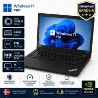 Lenovo ThinkPad P43s i7-8665U 32GB RAM 1TB SSD Nvidia Quadro P520 14" Windows 11 Pro Grade A
