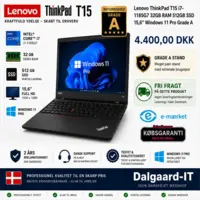 Lenovo ThinkPad T15 i7-1185G7 32GB RAM 512GB SSD 15,6" Windows 11 Pro Grade A