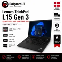 Lenovo ThinkPad L15 Gen 3 Ryzen 5 PRO 16GB RAM 256GB SSD Refurbished