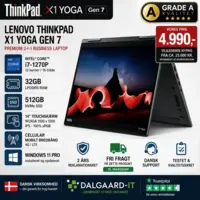 Lenovo ThinkPad X1 Yoga Gen 7 i7 32GB 512GB Cellular – Grade A