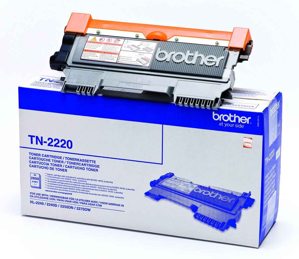 Se Brother TN 2220 Lasertoner, Sort, kompatibel (2600 sider) hos Dalgaard-IT