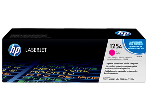 Se CB543A HP Magenta Laser Toner (CB543A / 125A) hos Dalgaard-IT