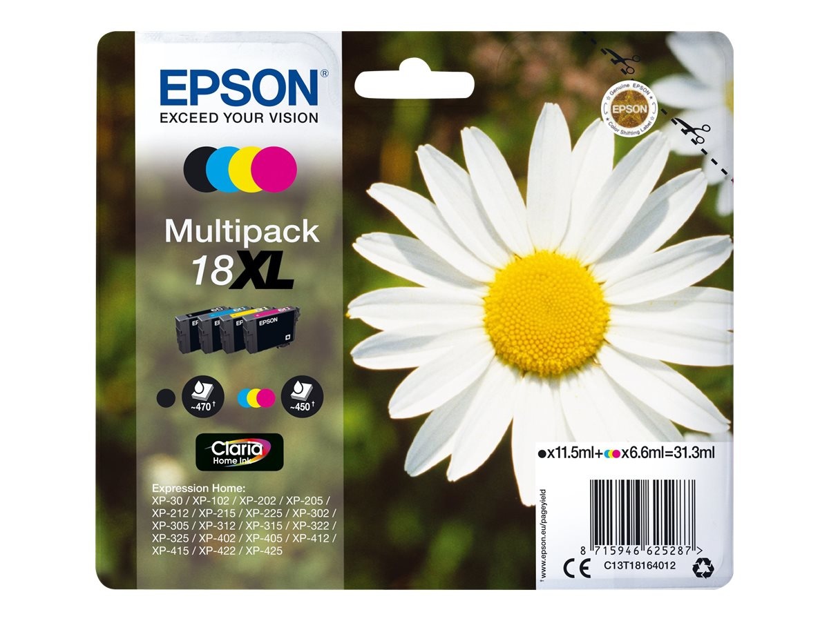 Billede af Epson blæk 18XL multipack C13T18164012 hos Dalgaard-IT