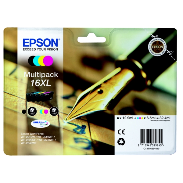 Billede af Epson 16XL blækpatroner Multipack C13T16364012 hos Dalgaard-IT