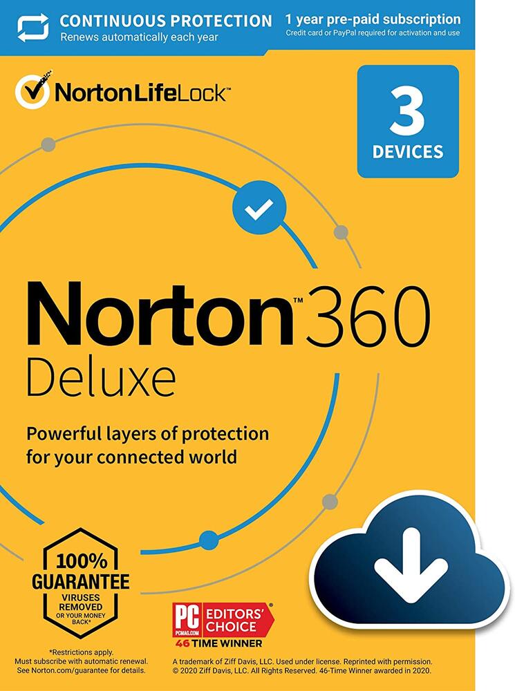 Billede af Norton 360 Deluxe 1 år 3 enheder sendes digitalt