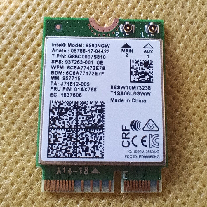 Billede af Intel trådløst netkort til bærbar AC 9560 1.73Gbps