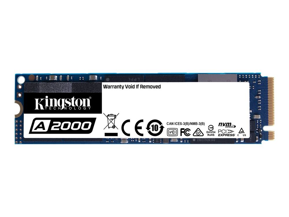 Se Kingston SSD A2000 1TB M.2 PCI Express 3.0 x4 NVMe hos Dalgaard-IT