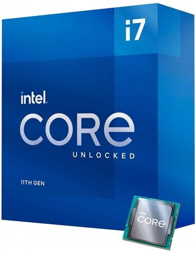 Billede af Intel CPU Core I7-11700K 8 kerner uden køler