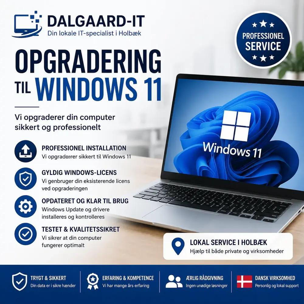 Opgrader din PC til Windows 11 Professionel installation
