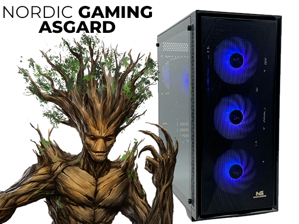 Nordic Gaming Asgard Yggdrasil V8 Gaming PC | i5 16GB RTX 5060 1TB Win 11 billede